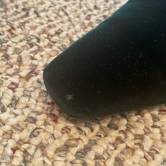 Nina Dark Green Velvet Look Slingback Heels. 7.5 - Picture 2 of 11